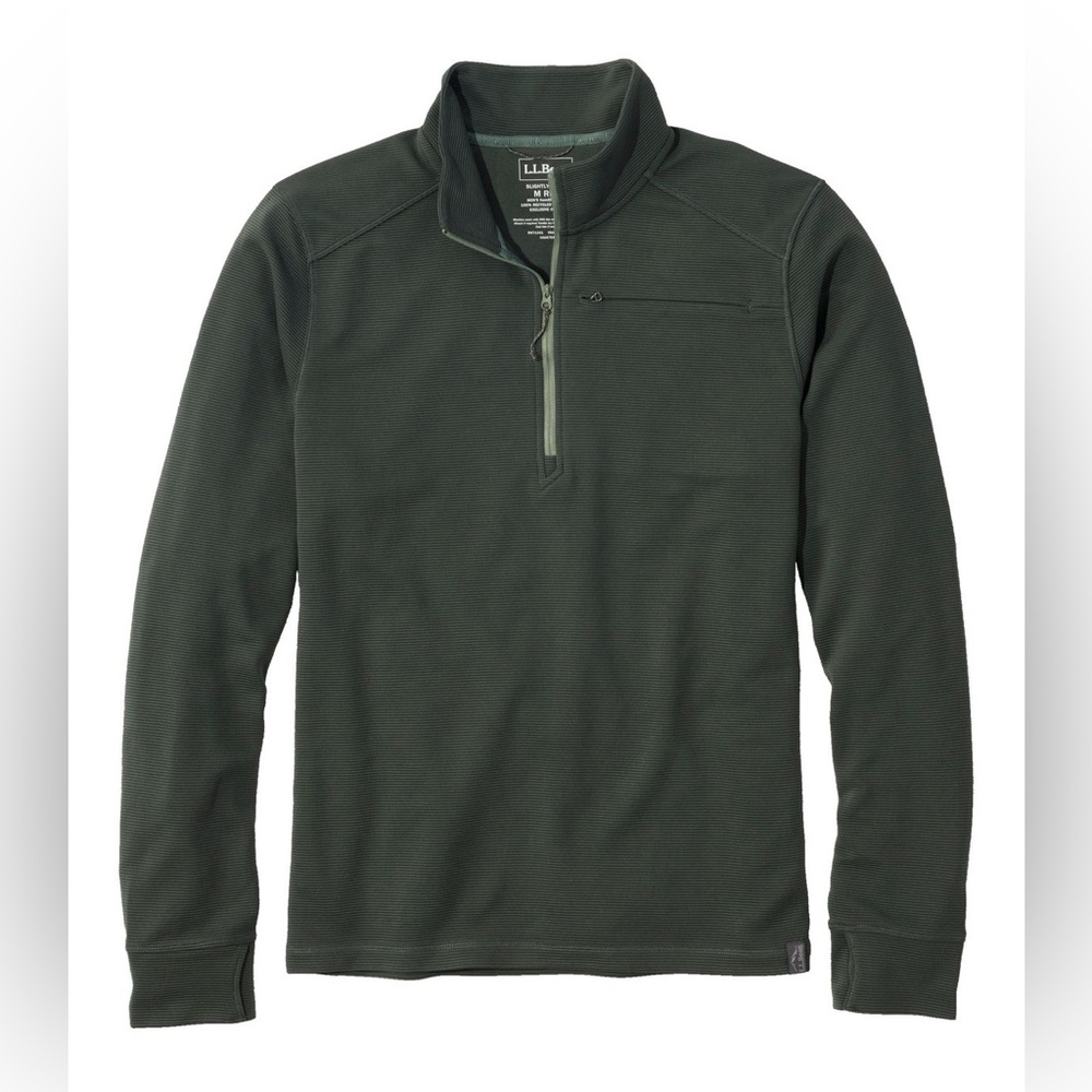L.L. Bean • VenturaStretch Ottoman-Rib Pullover Quarter Zip Sweatshirt